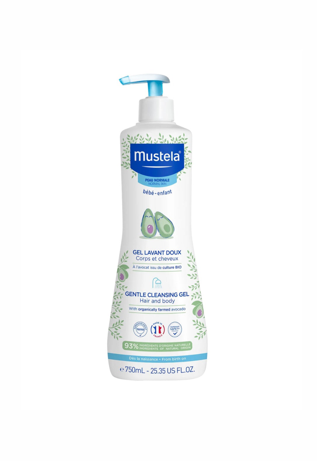 Mustela Baby and Child 2in1 Gentle Cleansing Gel 750ml