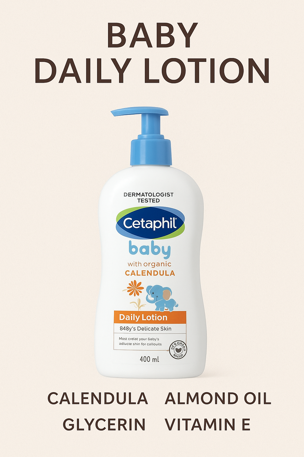 Cetaphil Baby Daily Lotion with Organic Calendula