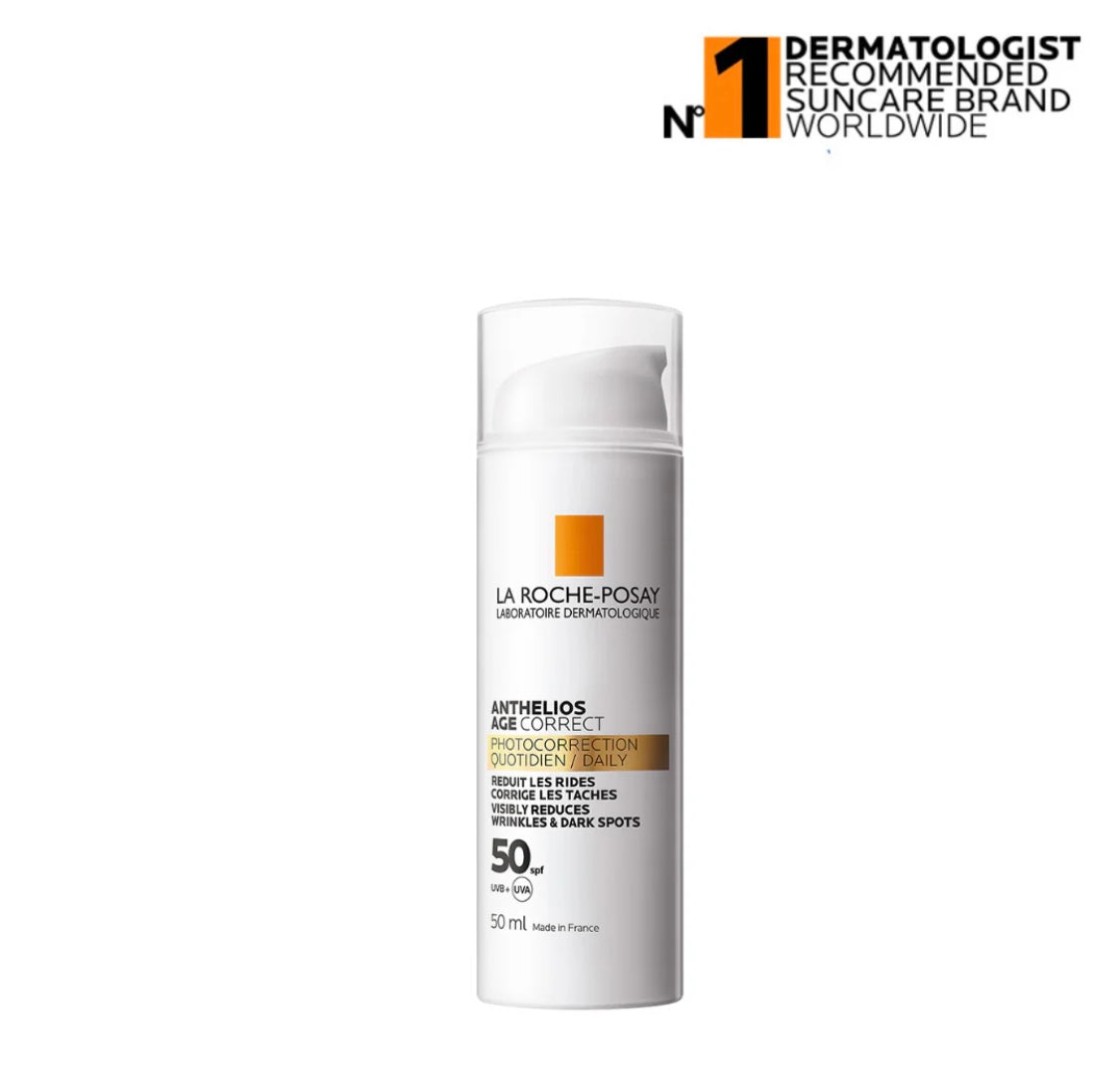 La Roche Posay Anthelios Age Correct Spf 50 Anti-aging Invisible Sunscreen with Niacinamide 50ml