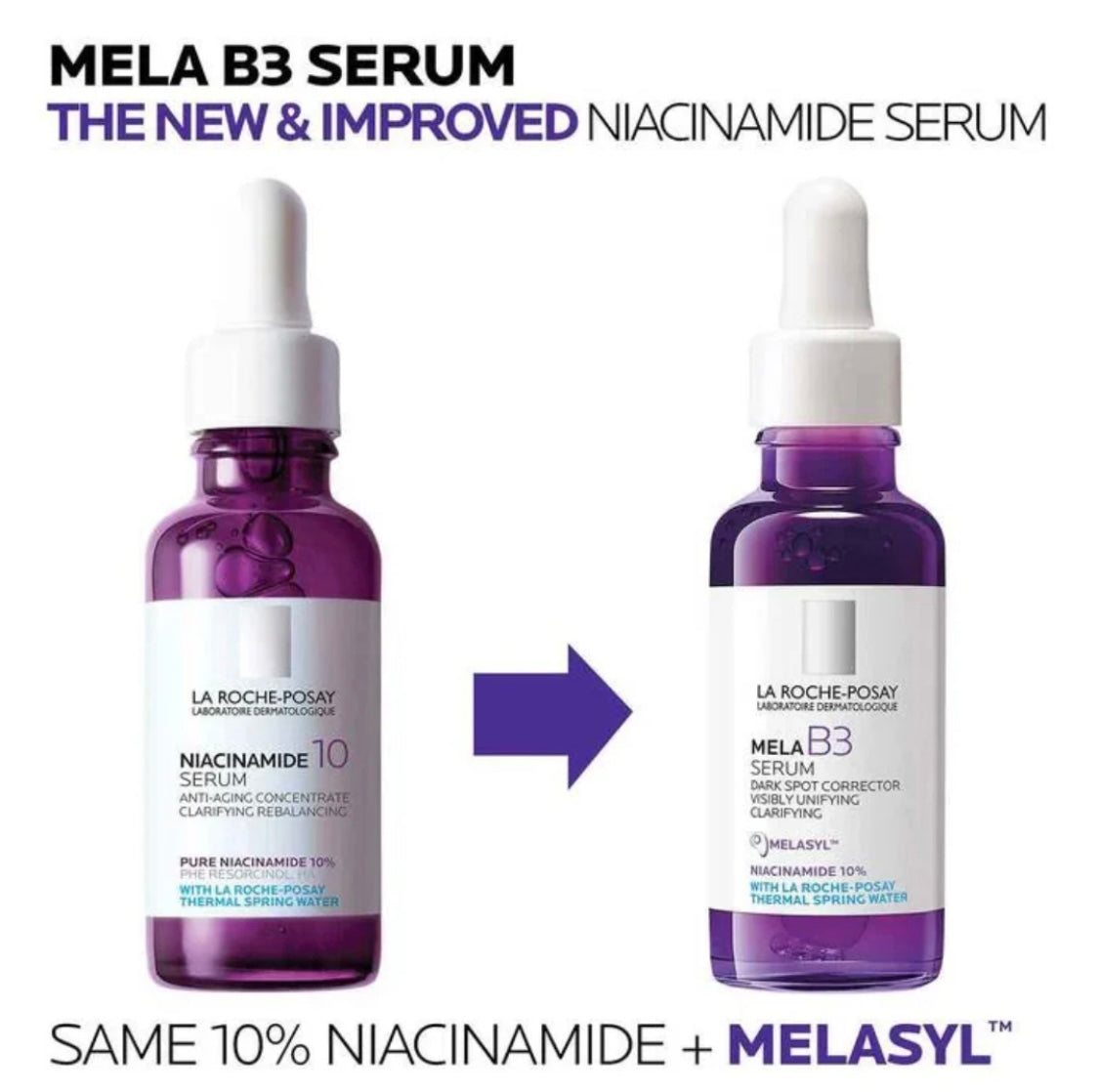 La Roche Posay Mela B3 Anti-dark Spots Concentrate Serum with Niacinamide for all skin types 30ml