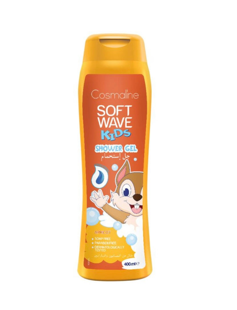 Cosmaline Soft Wave Kids Shower Gel- Apricot 400ml