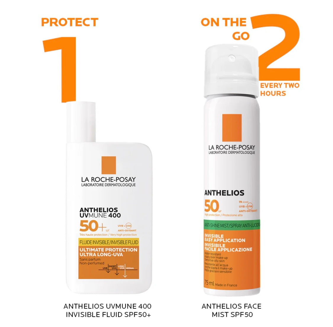 La Roche Posay Anthelios Invisible Sunscreen Face Mist SPF 50 For All Skin Types 75ml
