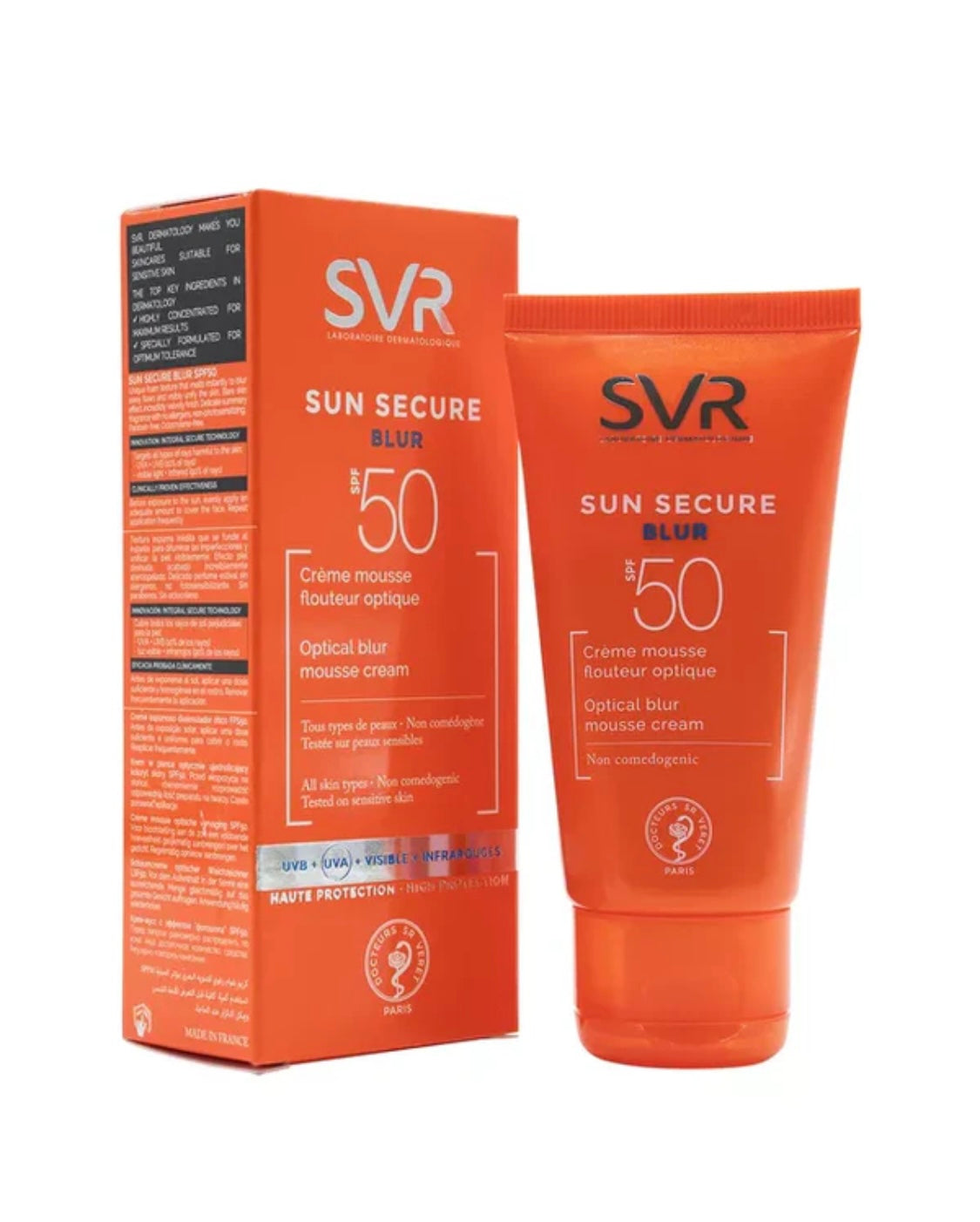 SVR Sun Secure Blur SPF50+ – Optical Blurring Mousse Cream Sunscreen