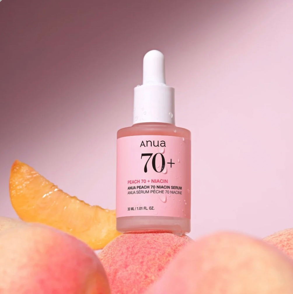 Anua Peach 70% Niacinamide Serum – Brightening & Glass Skin Hydrating Serum