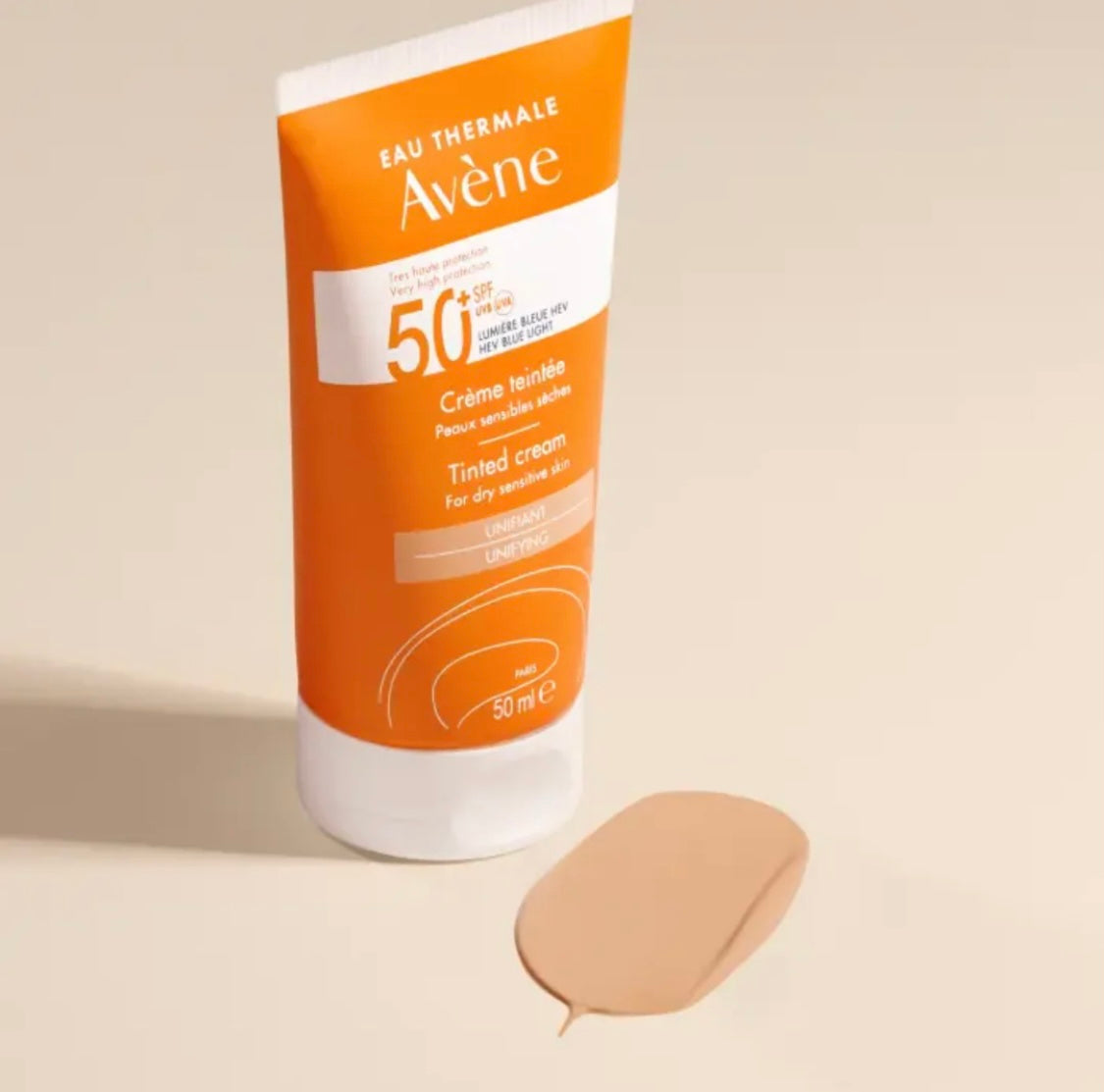 Avène Tinted Fluid SPF 50+ – Invisible Sunscreen for Normal to Combination Sensitive Skin