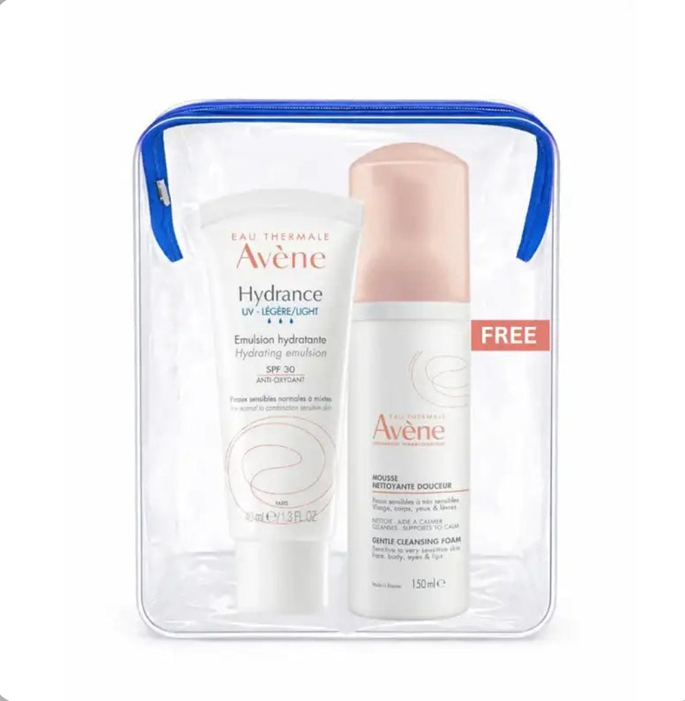 Avène Hydrance Légère UV spf 30 Moisturizer offer buy 1 get Avène Gentle Cleansing Foam For Free