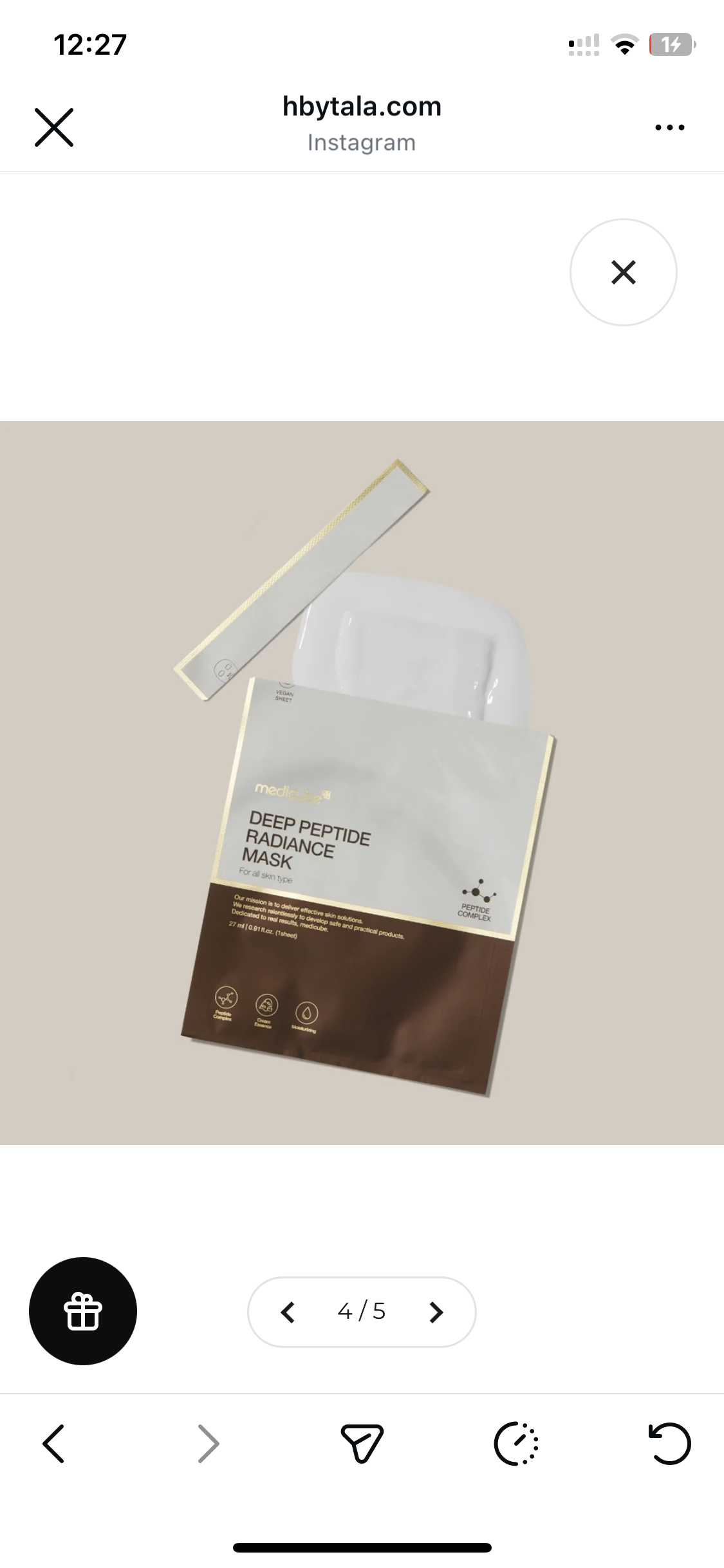 Deep Peptide Radiance Mask