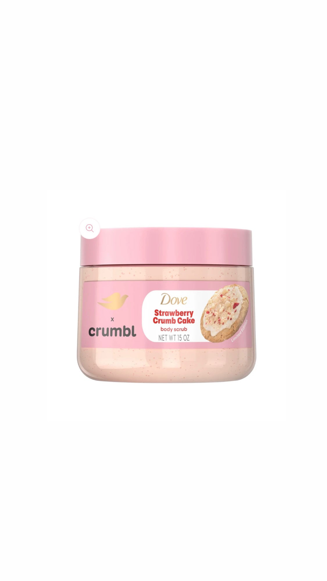 Dove Strawberry Crumb Cake Body Scrub Limited Edition 425g – Exfoliating & Indulgent Body Polish