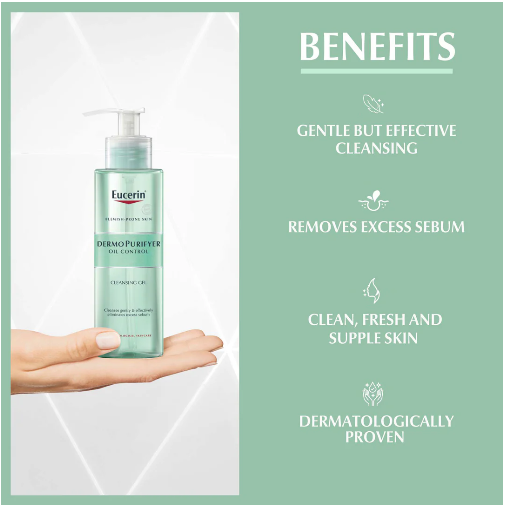 Eucerin DermoPurifier Oil Control Cleansing Gel 200ml
