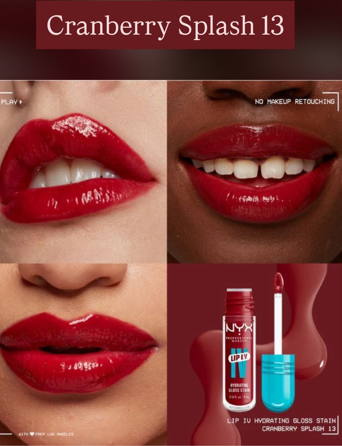 Nyx Lip IV Hydrating Gloss Stain