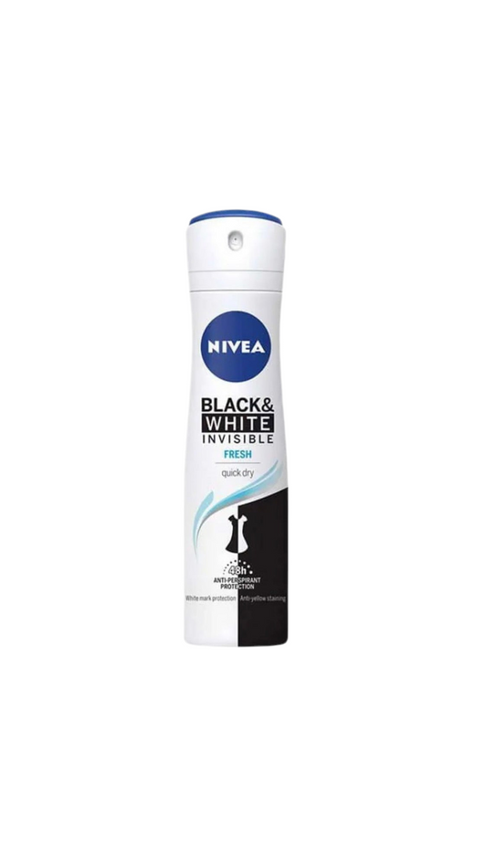 NIVEA Black & White Invisible Fresh Quick Dry Spray