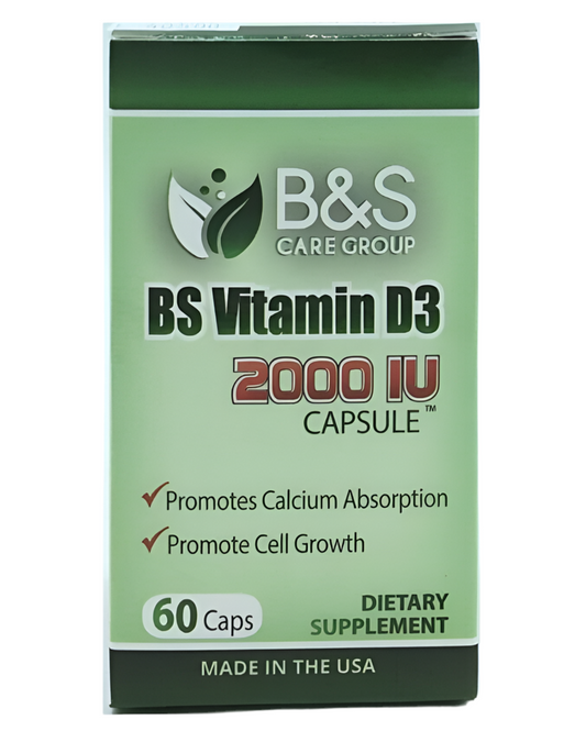 B&S Vitamin D3 2000 IU Capsules