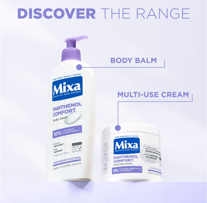 Mixa Panthenol Comfort Face, Hands, & Body Anti-Scratching Cream For Dry Skin, Atopy Prone Skin and Eczema 400ml