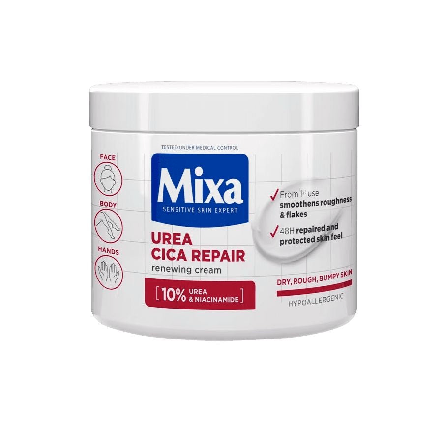 Mixa Urea Cica Repair Face, Hand, & Body Cream