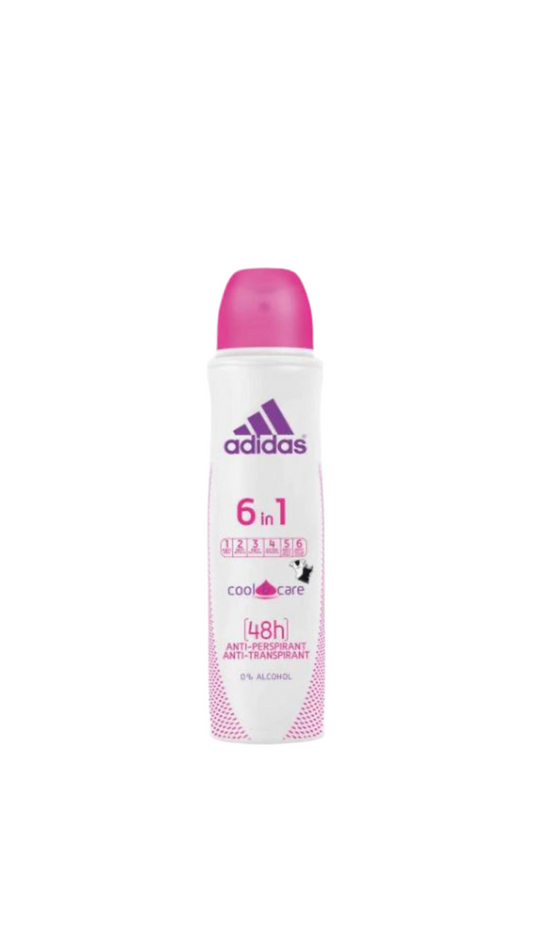 Adidas 6-in-1 Cool & Care Deodorant Spray – 150 ml