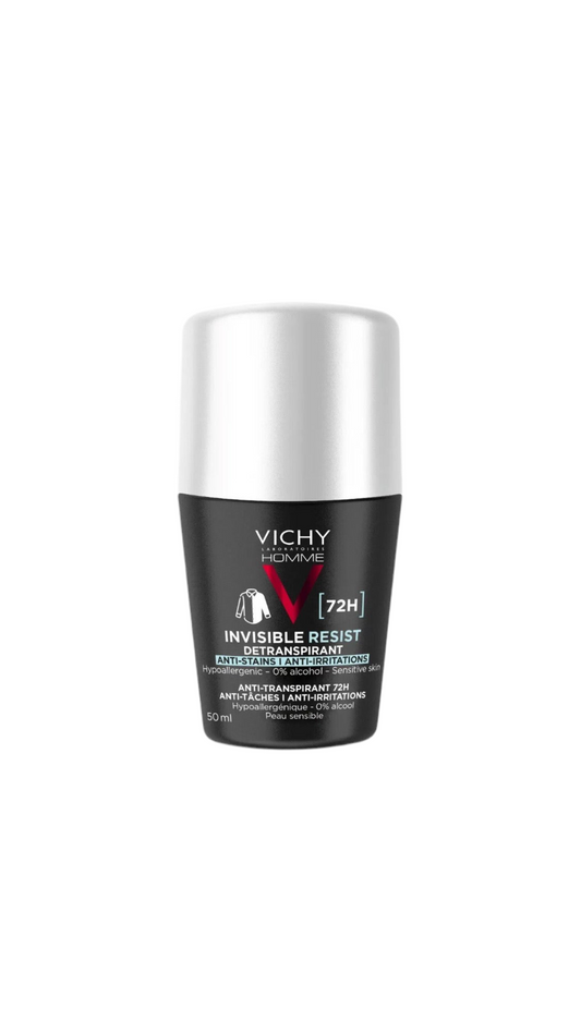 Vichy Homme Invisible Resist 72H Anti-perspirant Deoderant Powerul Protection