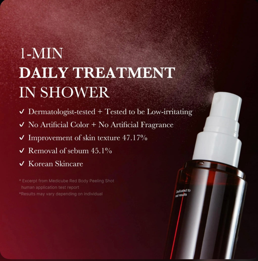 Medicube Red Acne Body Peeling Shot | Clear Back & Body Acne Fast