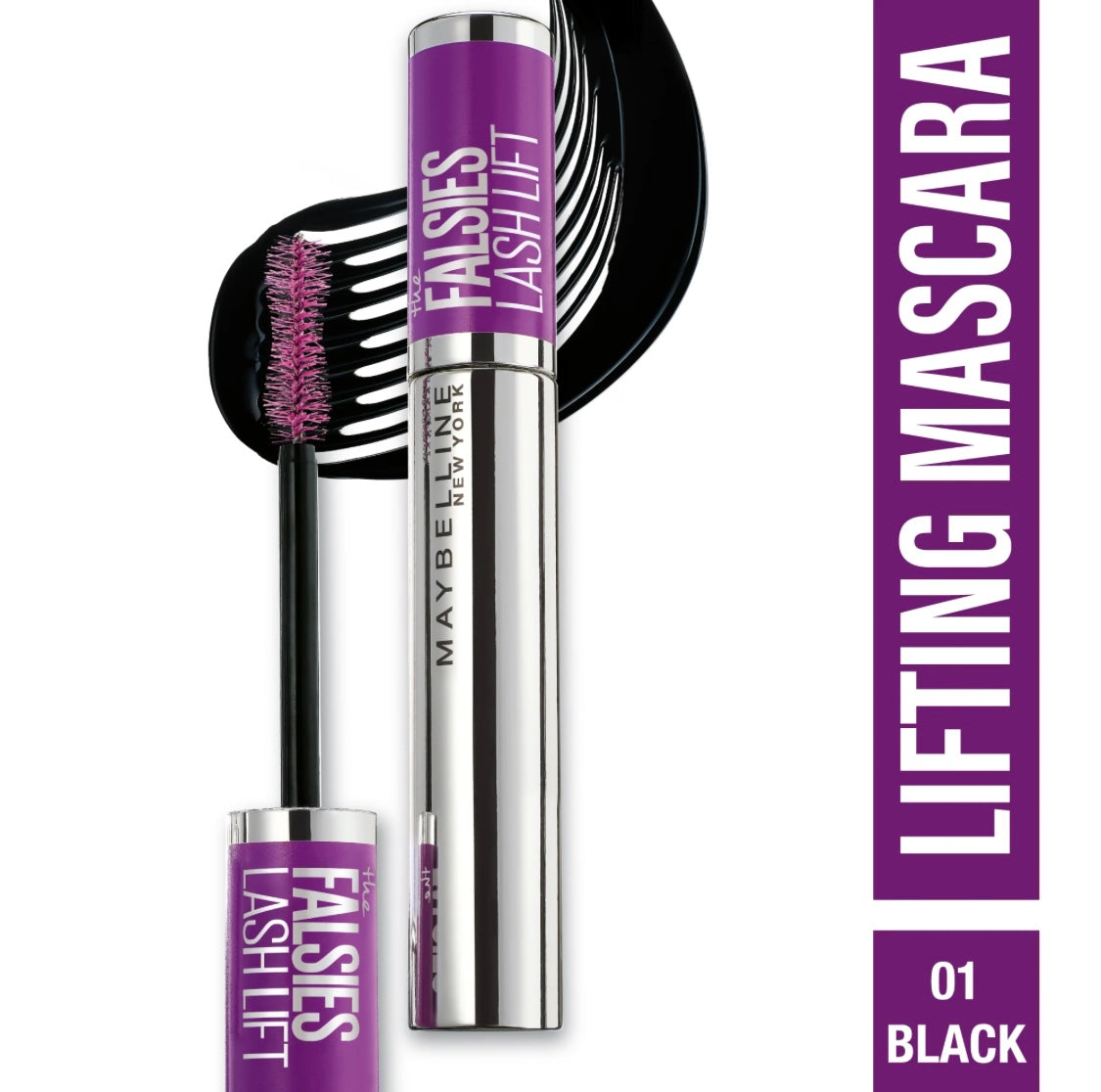 Maybelline New York the Falsies Lash Lift Washable Mascara -Dramatic Length & Volume+ False Eye Lash Effect