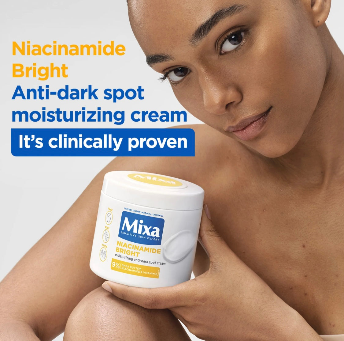 Mixa Niacinamide Bright Moisturizing Anti-Dark Spot Cream Jar