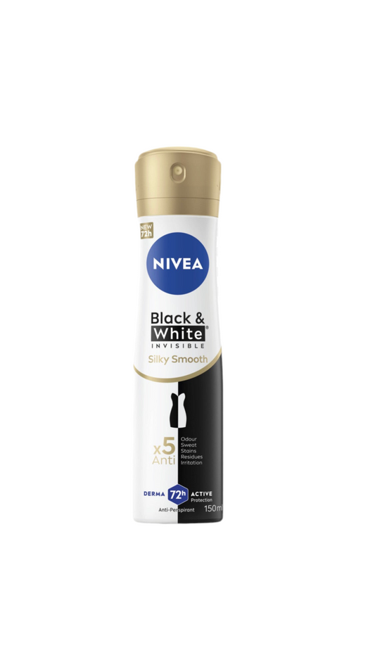 NIVEA Black & White Invisible Silky Smooth Anti-Perspirant Spray
