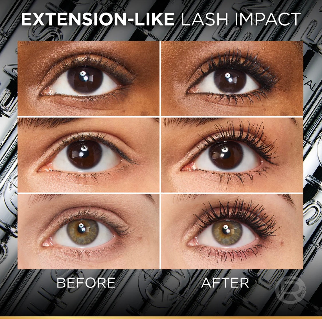 L’Oréal Paris Telescopic Extensionist Mascara 24H Long-lasting curl, Volume, & Exceptional Eyelashes