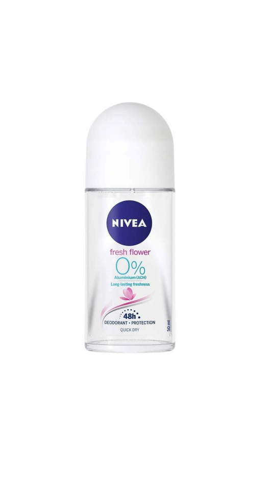 Nivea Fresh Flower 0% Aluminium Roll on