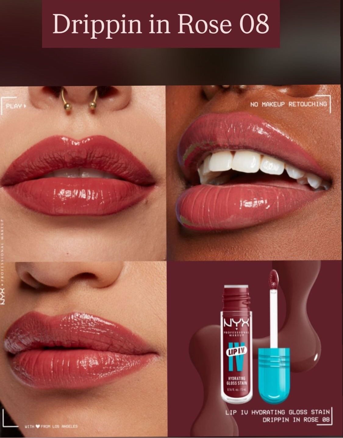 Nyx Lip IV Hydrating Gloss Stain