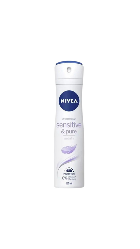 NIVEA Sensitive & Pure Deodorant Spray – 150 ml