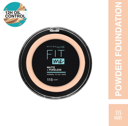 Maybelline Fit me- Perfect Matte Finish & Poreless Powder Lasting up to 16H
