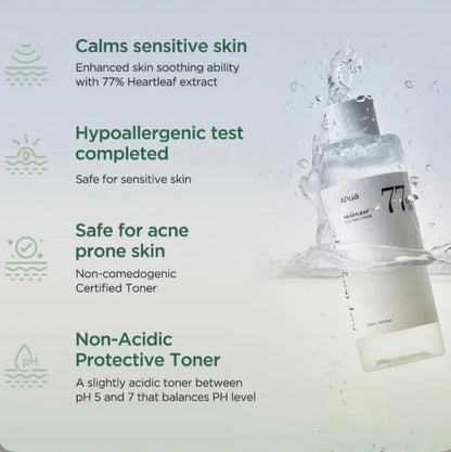 Anua Heartleaf 77% Soothing Toner – Calming & Hydrating Toner for Sensitive Skin