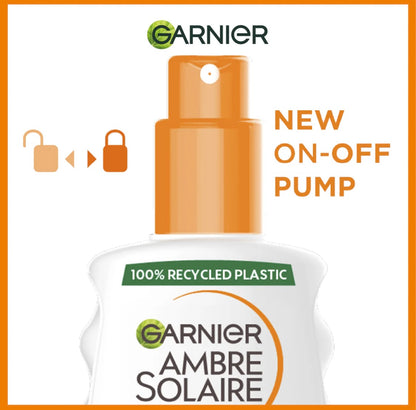 Garnier Ambre Solaire Sensitive Advanced SPF 50+ Ceramide Protect Sunscreen Spray 150ml – Very High Protection for Sensitive Skin