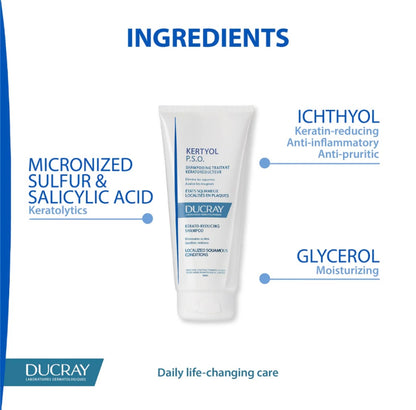 Ducray Keratoyl - Psoriasis Kerato Reducing Shampoo -200ml