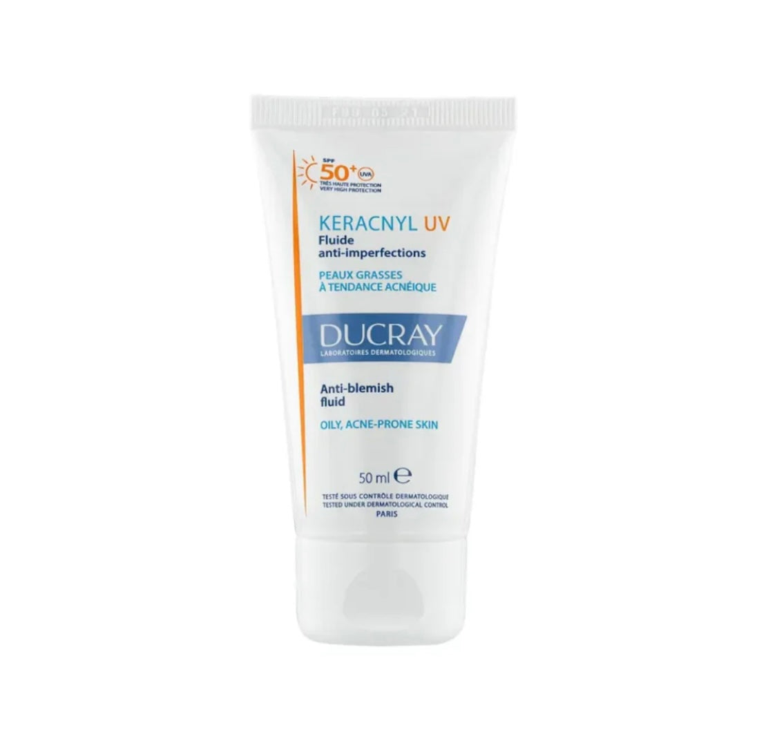 Ducray Keracnyl UV Anti-Imperfections Fluid SPF 50+ - 50ml