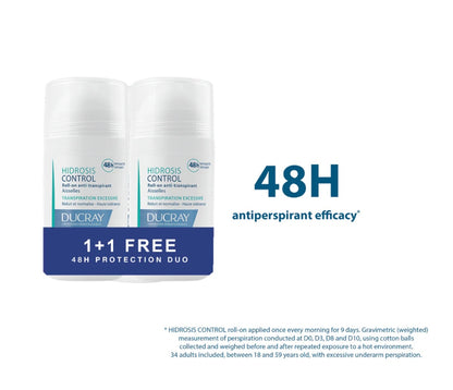 Ducray Hidrosis Control Roll-on Buy 1 get 1 for free