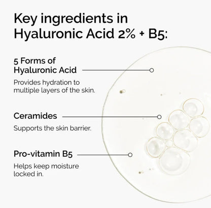 The Ordinary Hyaluronic Acid 2% + B5 (with Ceramides) – Deep Hydration & Barrier Support Serum