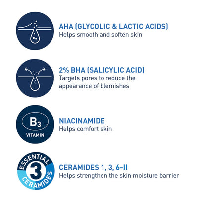 CeraVe Blemish Control Gel – Daily AHA/BHA Face Treatment for Acne-Prone Skin