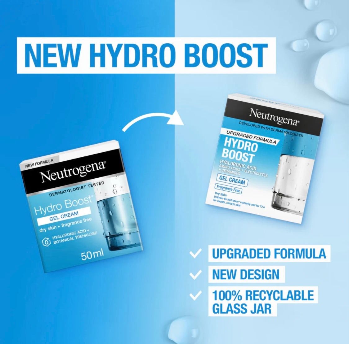 Neutrogena Hydro Boost Gel-Cream Extra Dry Skin – Hyaluronic Acid Hydrating Moisturizer
