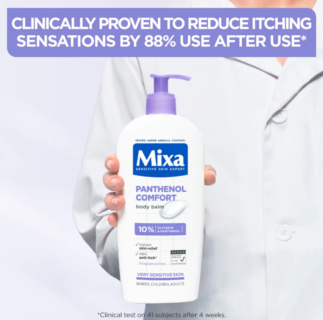 Mixa Panthenol Comfort Body Balm for Dry, Atopy Prone Skin & Eczema