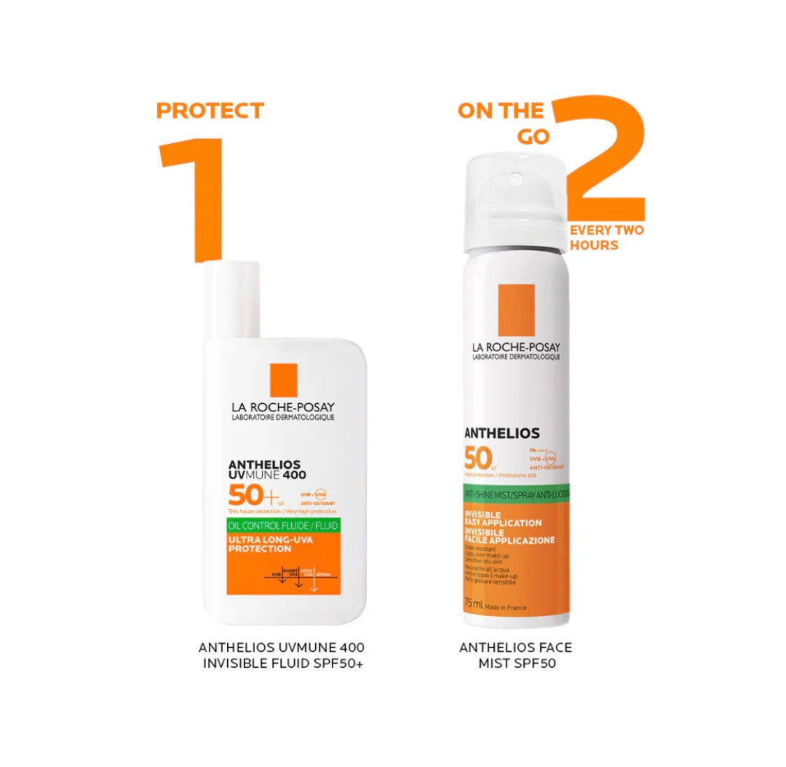 La Roche Posay Anthelios UVMune 400 Oil Control Invisible Fluid Sunscreen SPF 50+ Oily Skin 50ml
