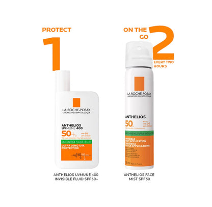 La Roche Posay Anthelios UVMune 400 Oil Control Invisible Fluid Sunscreen SPF 50+ Oily Skin 50ml