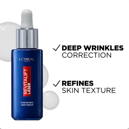 L’Oréal Paris Revitalift 0.2% Pure Retinol Night Serum – Anti-Aging Serum for Wrinkles & Skin Renewal