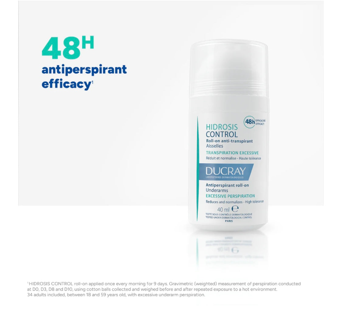 Ducray Hidrosis Control Roll-on Buy 1 get 1 for free