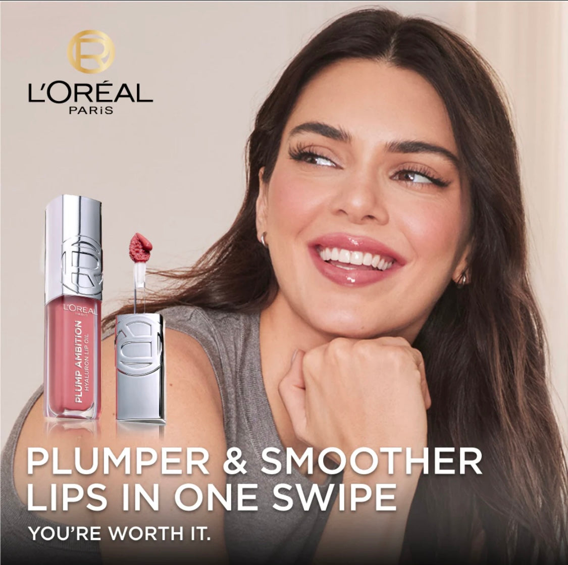 L’Oréal Paris Plump Ambition Hyaluron Oil, 24H Hydration & Volumizing Shine