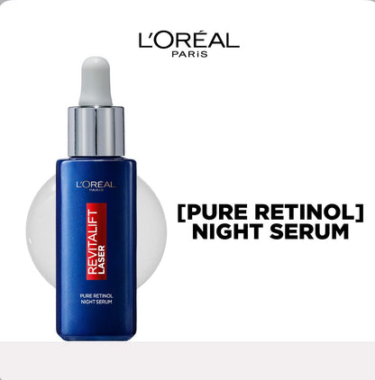 L’Oréal Paris Revitalift 0.2% Pure Retinol Night Serum – Anti-Aging Serum for Wrinkles & Skin Renewal