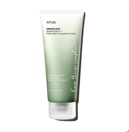 Anua Heartleaf Quercetinol Pore Deep Cleansing Foam – Gentle Purifying Cleanser