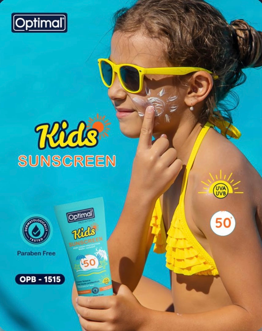 Optimal Kids Cream Sunscreen SPF 50+ | Gentle Protection for Sensitive Skin-125ml