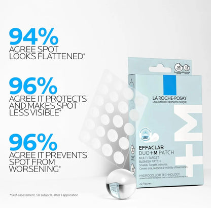 La Rohce Posay Effaclar Duo+M 3H Spot Patches for Acne Prone Skin
