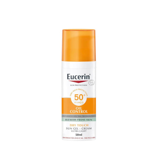 Eucerin Sun Gel-Cream Oil Control SPF 50+ 50ml – Anti-Shine Sunscreen for Oily & Acne-Prone Skin