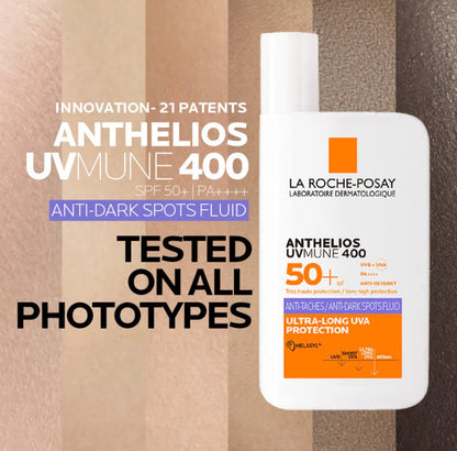 La Roche Posay Anthelios UVMune 400 Spf 50+ Invisible Fluid for Dark Spots 50ml