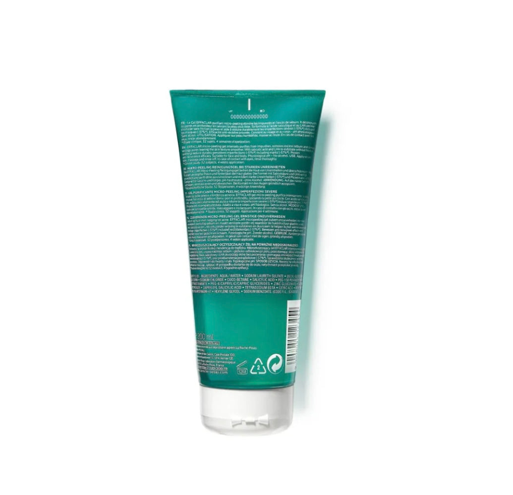 La Roche Posay Effaclar Micro Peeling Cleansing Gel with Salicylic Acid 200ml